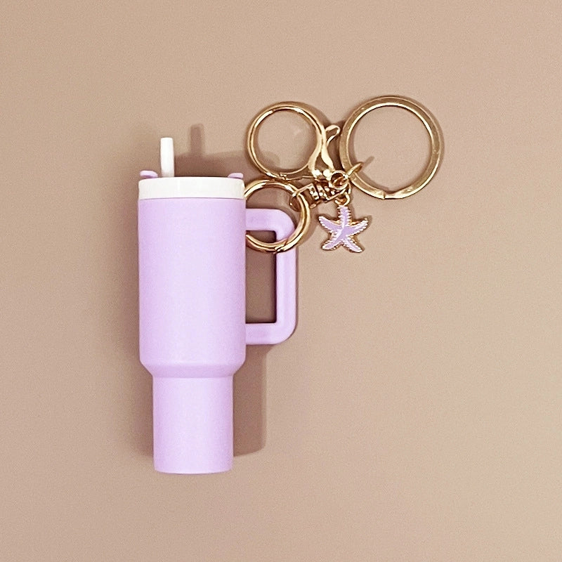 Minimalist Cup Plastic Unisex Bag Pendant Keychain