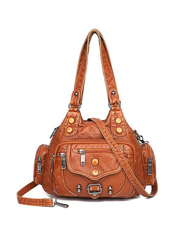 Vintage Studded Utility Baggy Bag