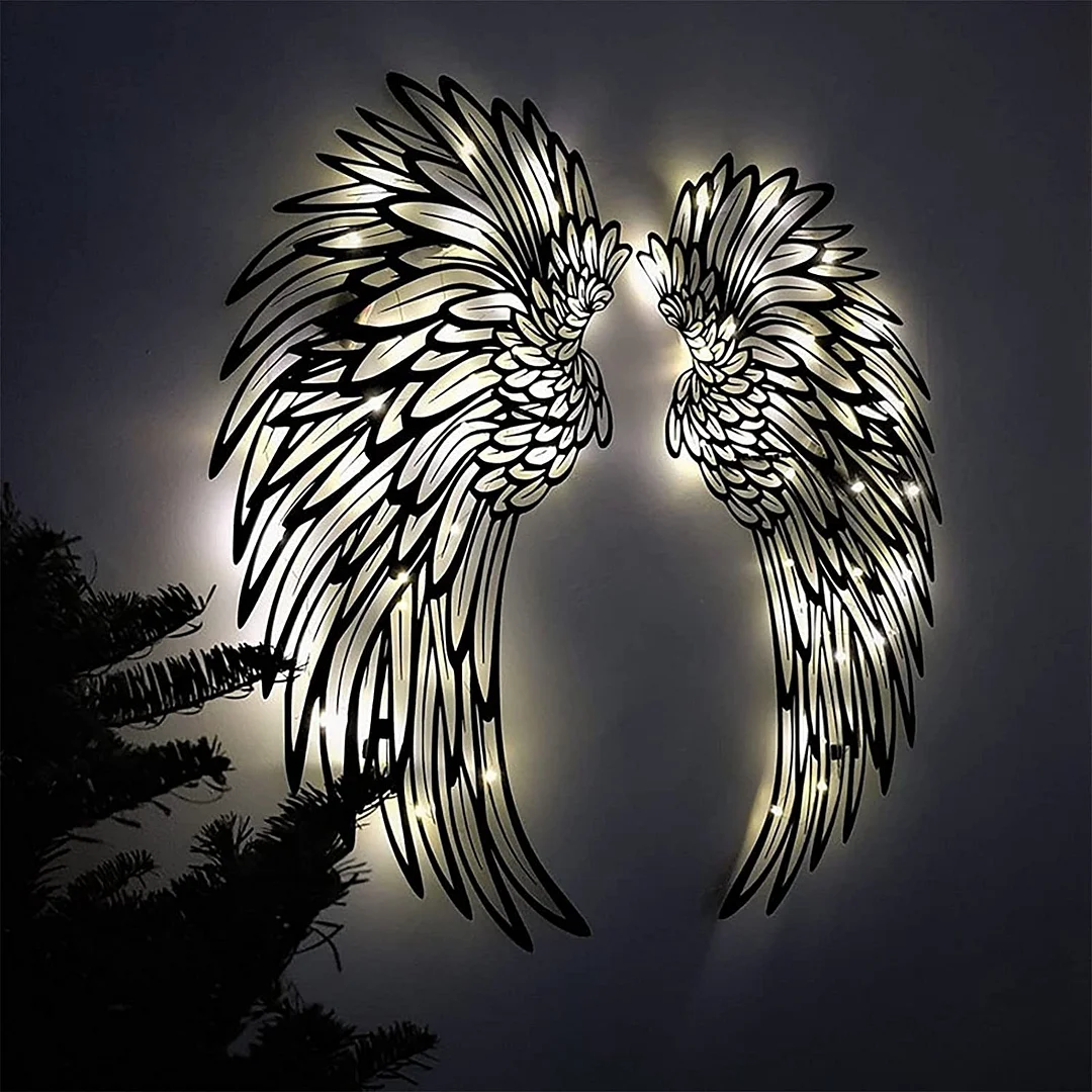 ANGEL WINGS METAL WALL ART