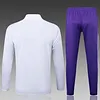 2025/2026 Real Madrid Half-Pull Training Suit White Football Shirt 1:1 Thai Quality