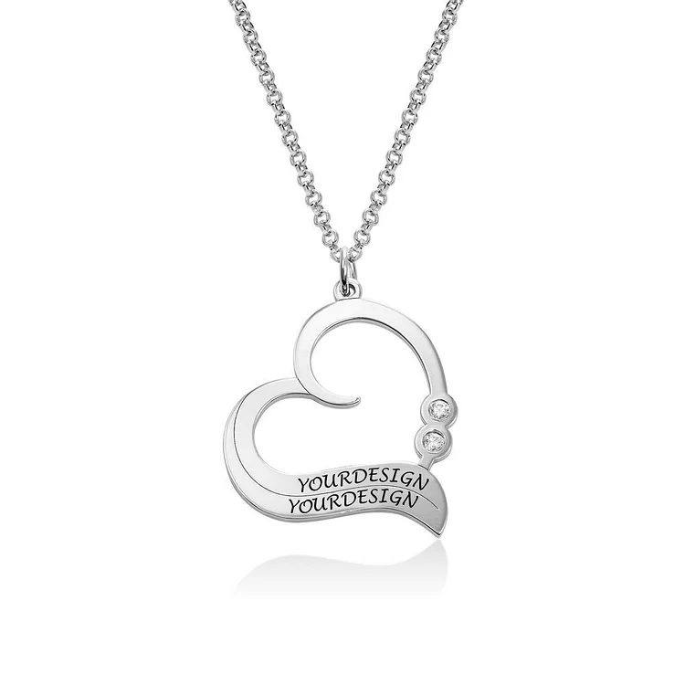 Personalized Design Heart-shaped Necklace