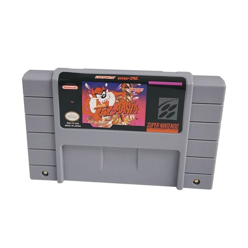 Taz-Mania SNES For Super Nintendo Entertainment System - 16 Bit US Version Game Cartridge