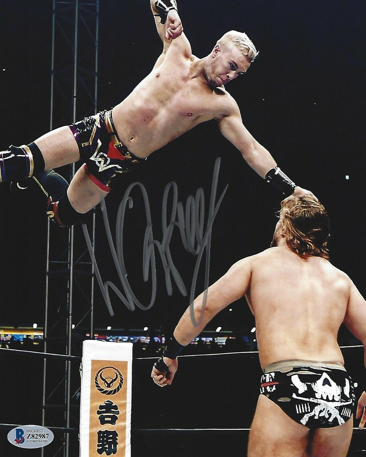 Will Ospreay Signed 8x10 Photo Poster painting BAS COA New Japan Pro Wrestling Rev Autograph 4