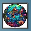 Diamond Painting-DIY Full Round Drill Stained Glass Fish