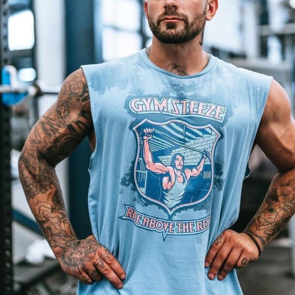 Sports sleeveless printed vest