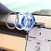 Magnetic Magnet Mount GPS Support 360 Rotate Alloy Car Cell Phone Holder Folding