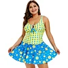 Swimwear Women Sexy Swim Dress Polka Dot Cute Layered Flounce Panel One Pieces Swimming Suits Padded Plus Size Bathing Suit