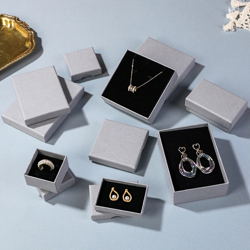 1 Piece Paper Basic Minimalist Holiday Daily Square Jewelry Boxes2