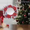 Christmas Flowers DIY Diamond Painting Mirror Kit Diamond Art Makeup Mirror