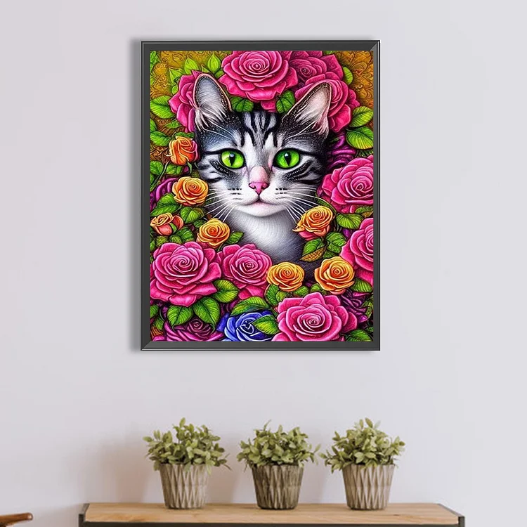 Cat - Full Square - Diamond Painting(30*40cm)