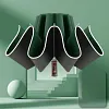 Umbrella Mechanical Handle Safety Reflective Umbrella Black Glue Waterproof Sunscreen Reverse Umbrella Three Fold Business 10 Bone Sunny Umbrella
