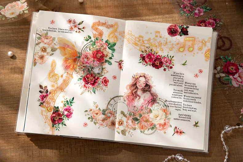 How to Use Stickers on Layered Journal Backgrounds