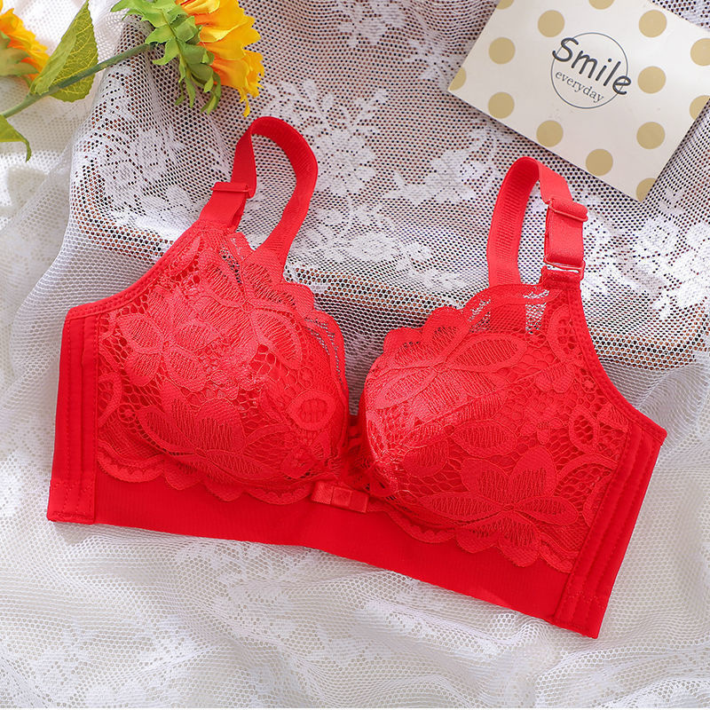 Aiyuzuo Thickened Extra Thick 12cm Small Chest Flat Chest Gathered Bra No Steel Ring Extra Thick 8cm Bra Closed Breast Sexy Underwear