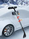 Car Glass Deicing Cleaning Tool 2 in 1 Car Ice Shovel Glass Brush Car Wash Tools