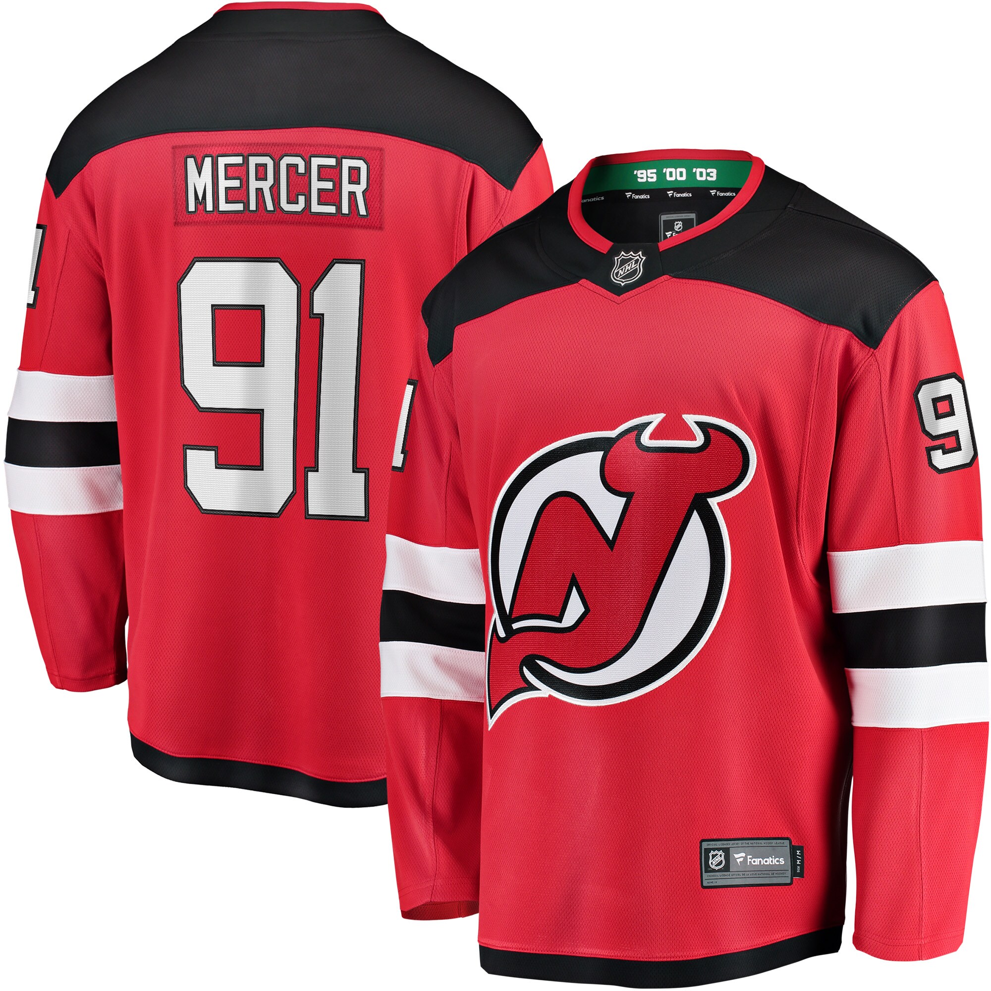 Dawson Mercer New Jersey Devils Fanatics Home Breakaway Jersey &ndash; Red mysite