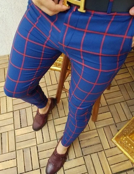 Mens fashion retro casual pants