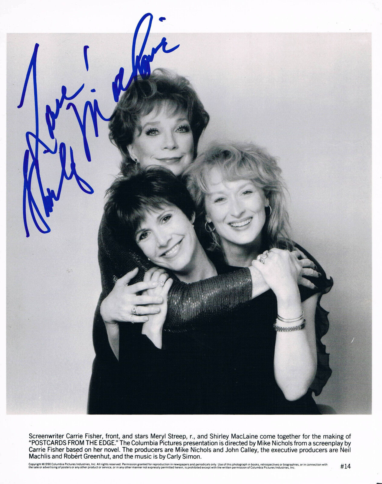 Shirley MacLaine uncommon genuine autograph Photo Poster painting 8x10