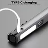 LED+SMD Medical Handy Pen Light with Pen Clip USB Charging Flashlight for Doctor