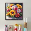 Chrysanthemum-11CT Stamped Cross Stitch 45*45cm/17.72*17.72in
