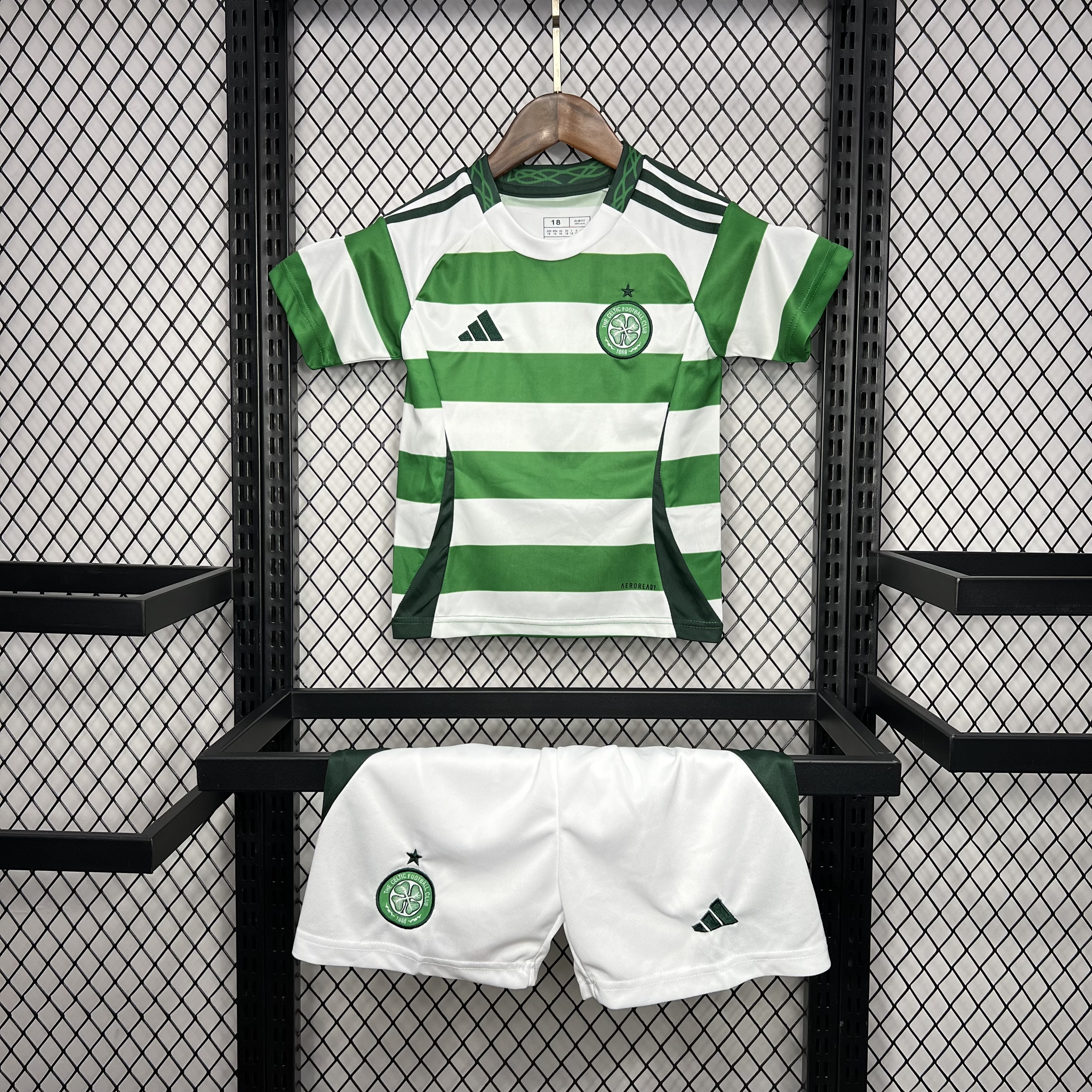 Celtic 24-25 Home Stadium Kids Kit - No Sponsor Version