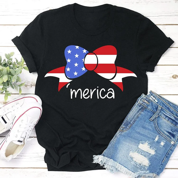 American bow independence Day  T-shirt Tee - 02098