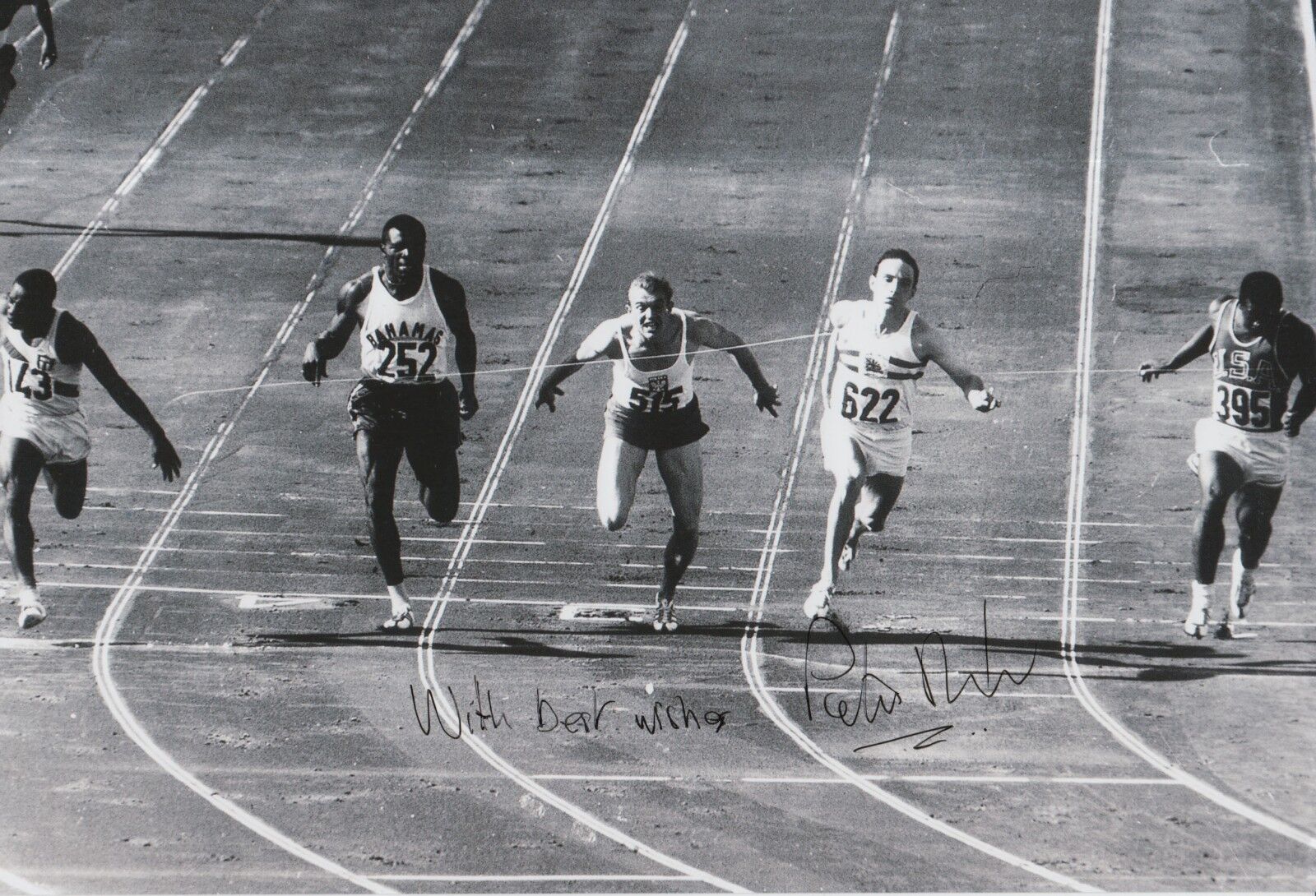 Peter Radford Hand Signed Olympics 12x8 Photo Poster painting.