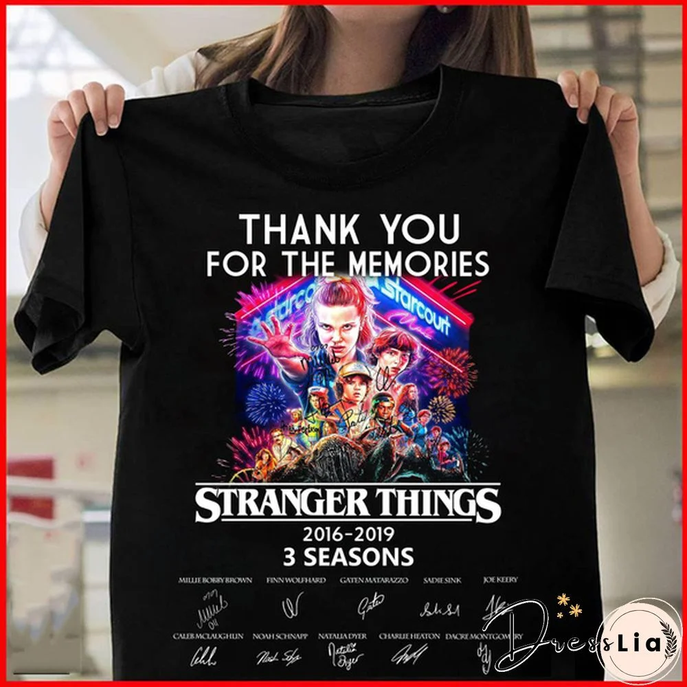 Thank You For The Memories Stranger Things 3 Seasons Signature Shirt