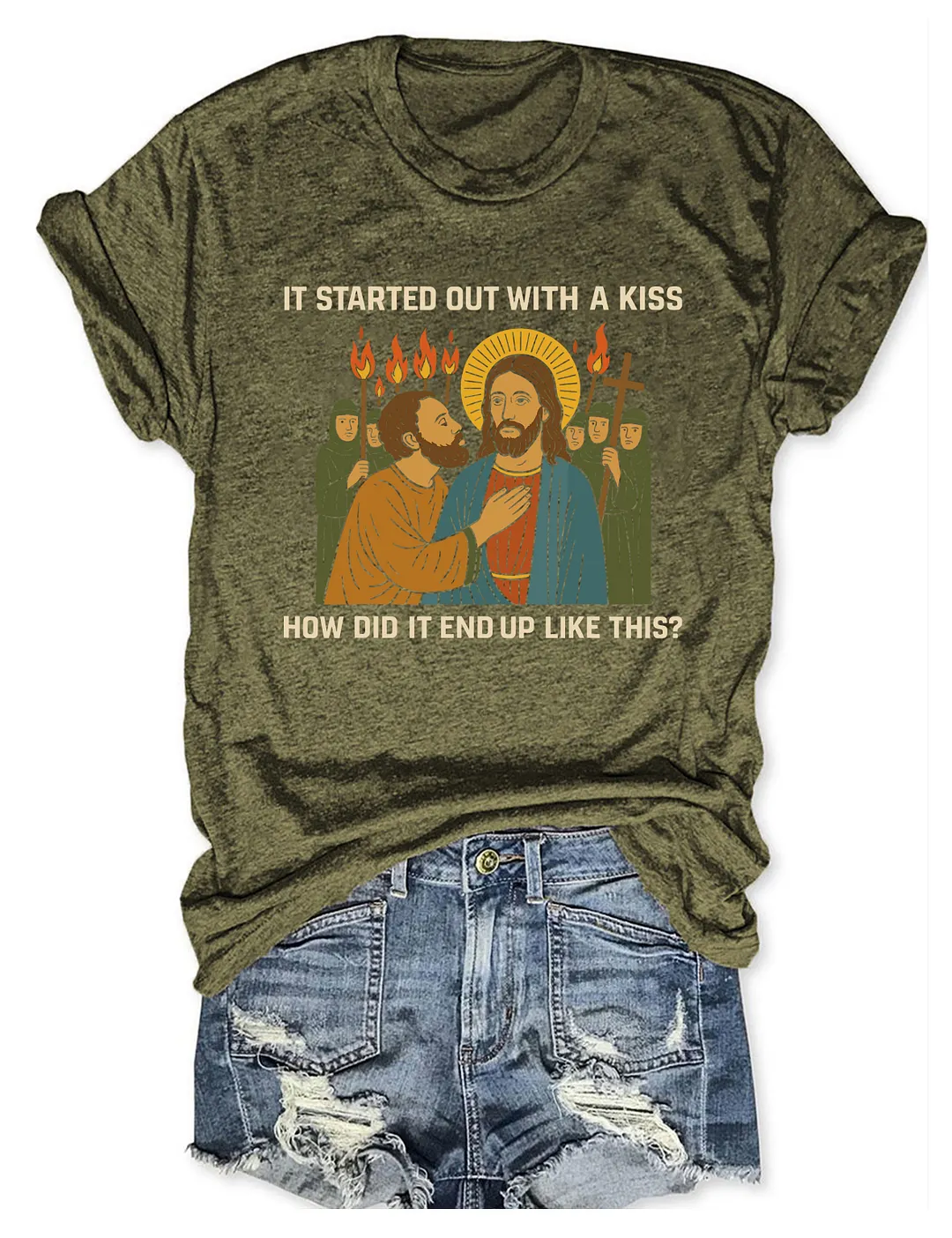 It Started Out With A Kiss How Did It End Up Like This T-shirt