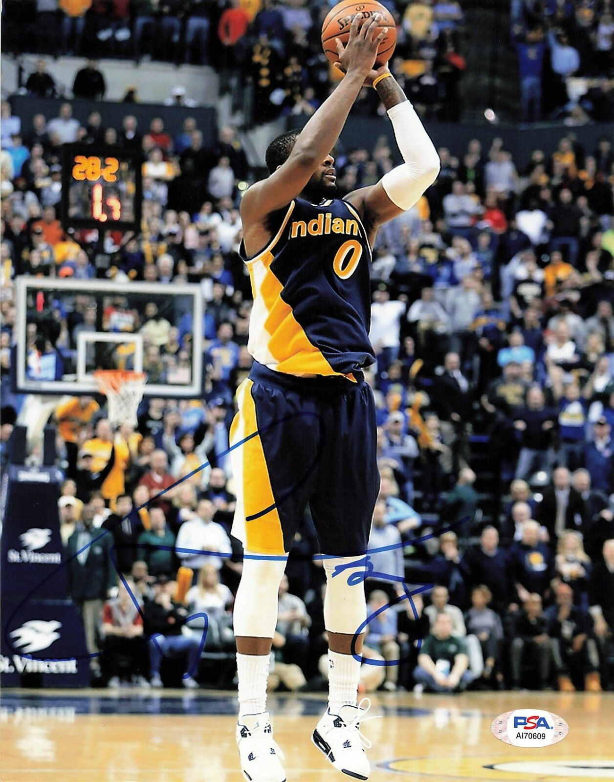 CJ MILES Signed 8x10 Photo Poster painting PSA/DNA Indiana Pacers Autographed