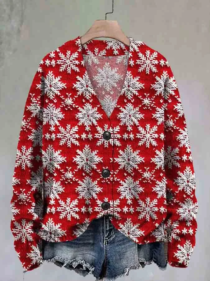 Women's Fashion Christmas Sweater Cardigan