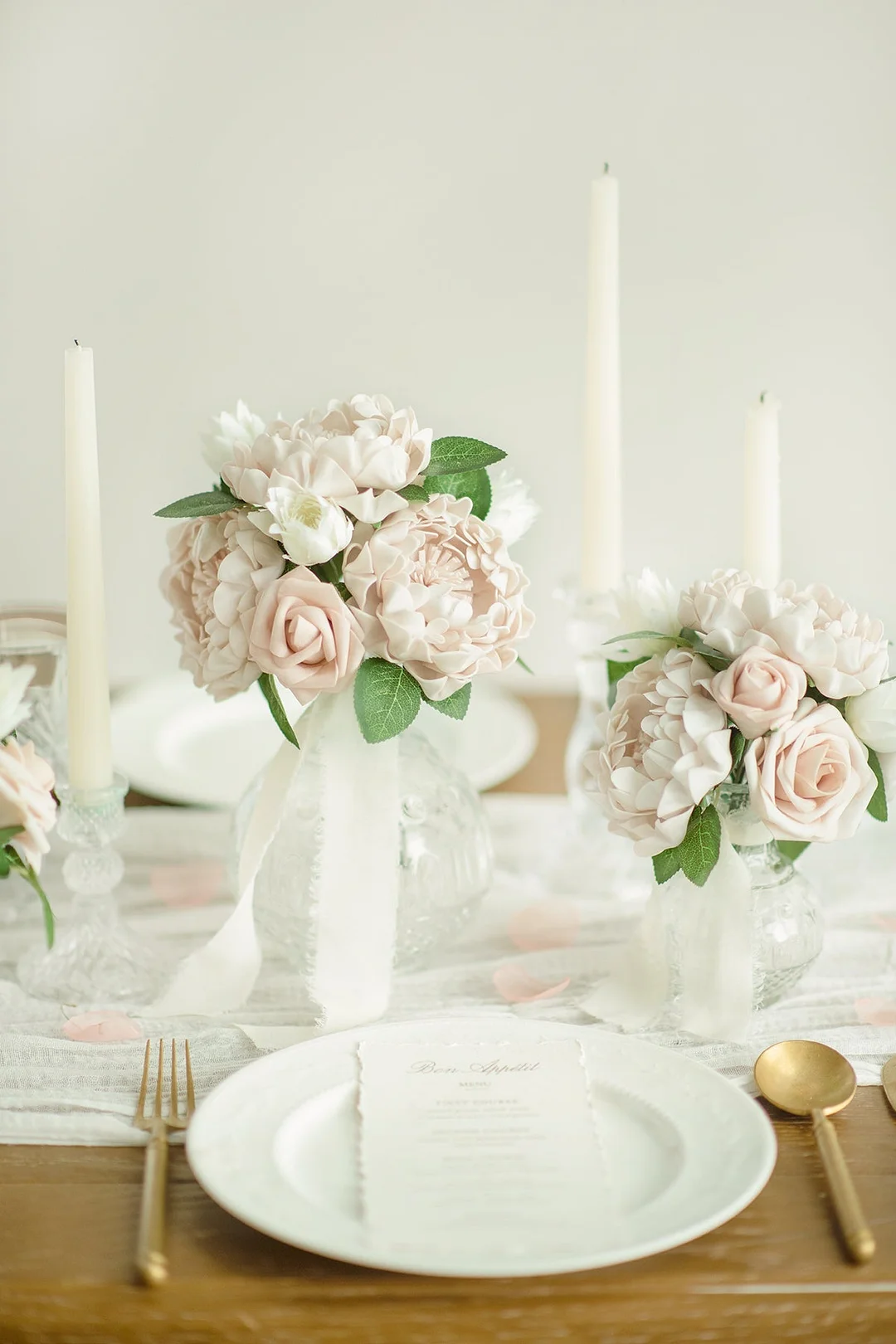 4" Foam Blooming Peony with Stem - 8 Colors