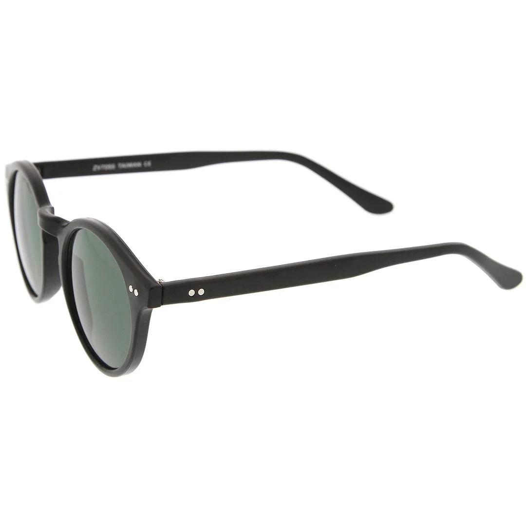 Classic Horn Rimmed Keyhole Nose Bridge P3 Round glasses 46mm