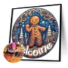 Diamond Painting -DIY Round Drill Gingerbread Boy(40x40cm)