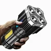 IPX4 Waterproof Torch Light with 4 Modes with COB Work Light for Hiking Camping