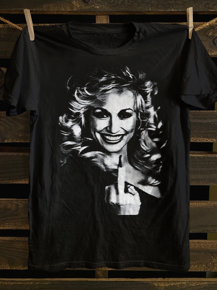 Dolly Parton Flipping The Bird T-shirt