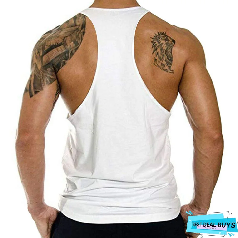 Sports Vest Men's Loose Muscle Sleeveless T-Shirt