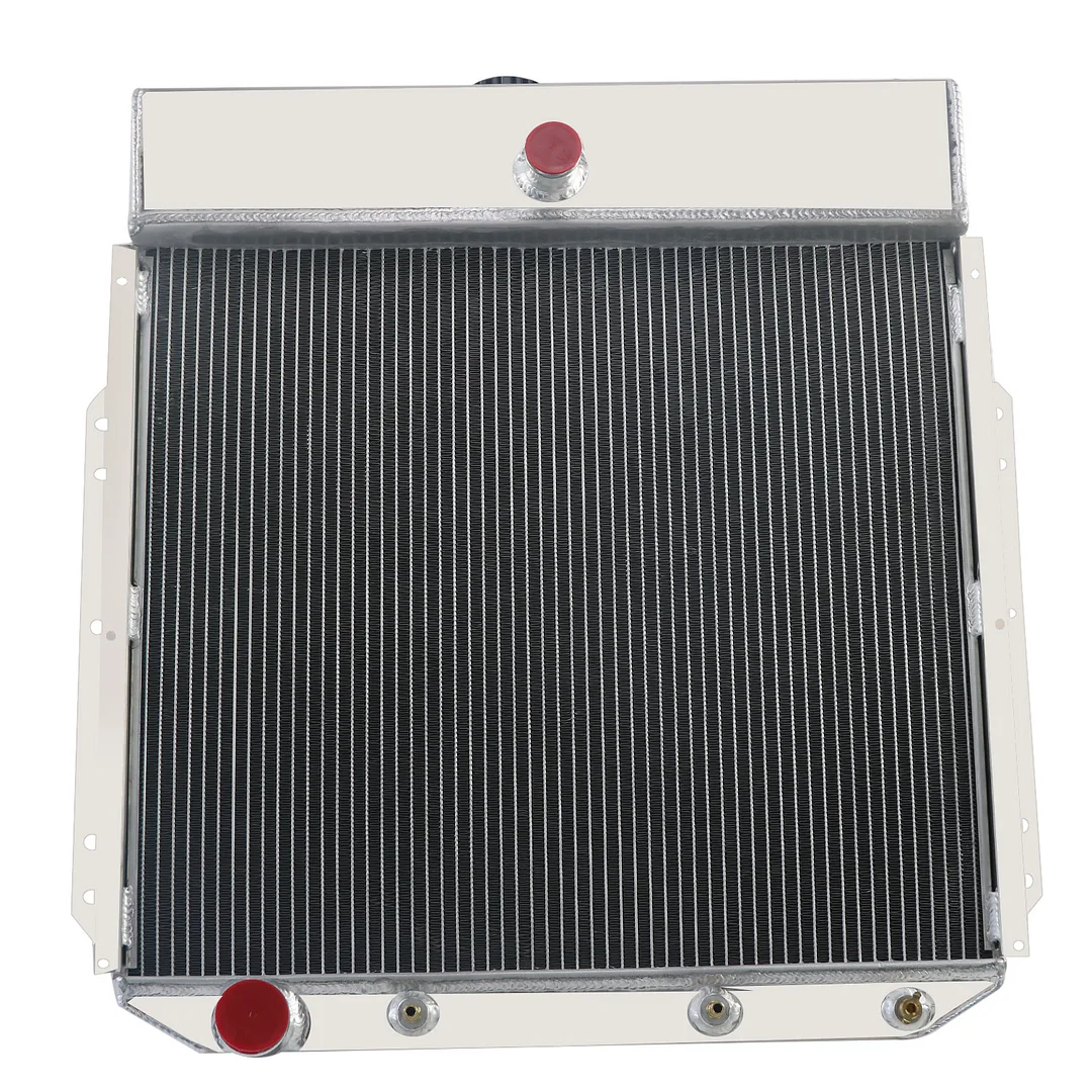 4 Row Aluminum Radiator For Ford Truck F-100 F-250 F-350 Pickup V6 V8 1953-1956