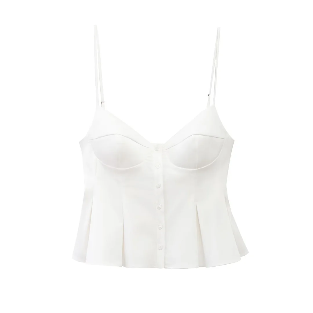 Nigikala Nigikala Women's Clothing 2025 Spring And Summer New Fashion Small Folding Silk Slings K41382