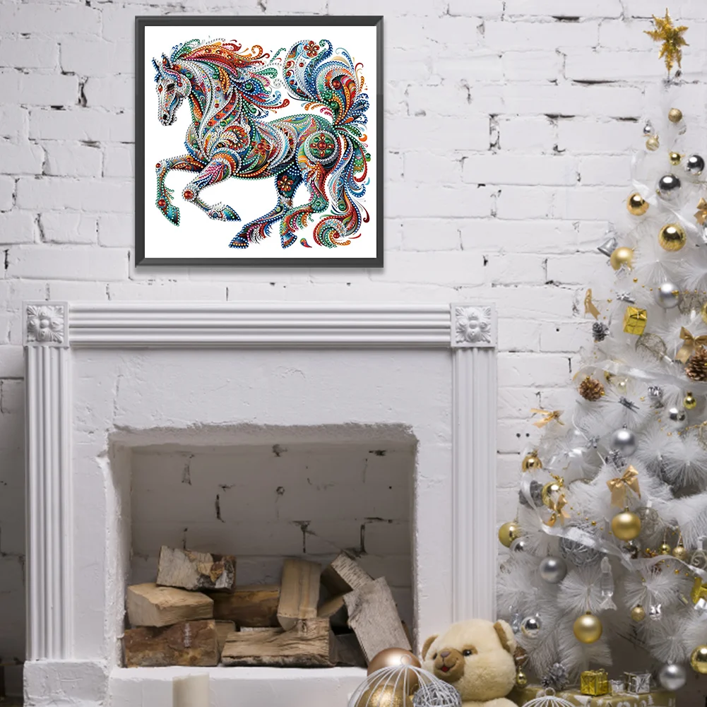 Diamond Painting - Partial Special Shaped Drill - Gorgeous Horse(Canvas|30*30cm)