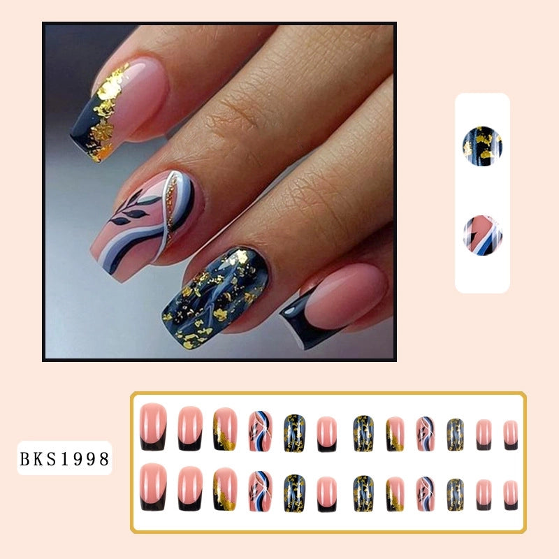 Cute Retro Sweet Cartoon Rose Abs Nail Patches 1 Set
