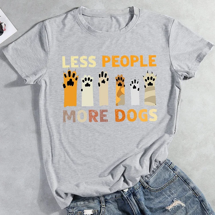 Less People More Dogs T-Shirt-012964