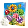 uk.everydayedeals DIY Pearl Painting With Frame - Handmade Self-Adhesive Pearls - Sunflower(25*25cm)