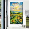 Kit de peinture en diamant rounde 5d de tournesols pour adultes 40x70cm