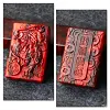 Rosewood and sandalwood kerosene-carved Pixiu lighter for attracting wealth