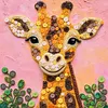 Framed Giraffe - DIY Button Art Painting Kit for Creativity DIY Pearl Dot Crafts for Gift Home Wall Decor 30*30CM