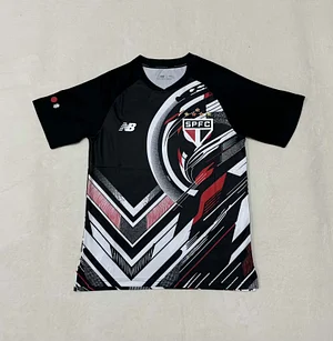 2025/2026 São Paulo Goalkeeper Black and white Jersey 1:1 Thai Quality