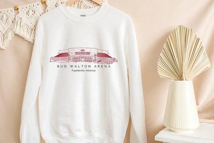 Bud Walton Arena - University of Arkansas Unisex Crewneck Sweatshirt