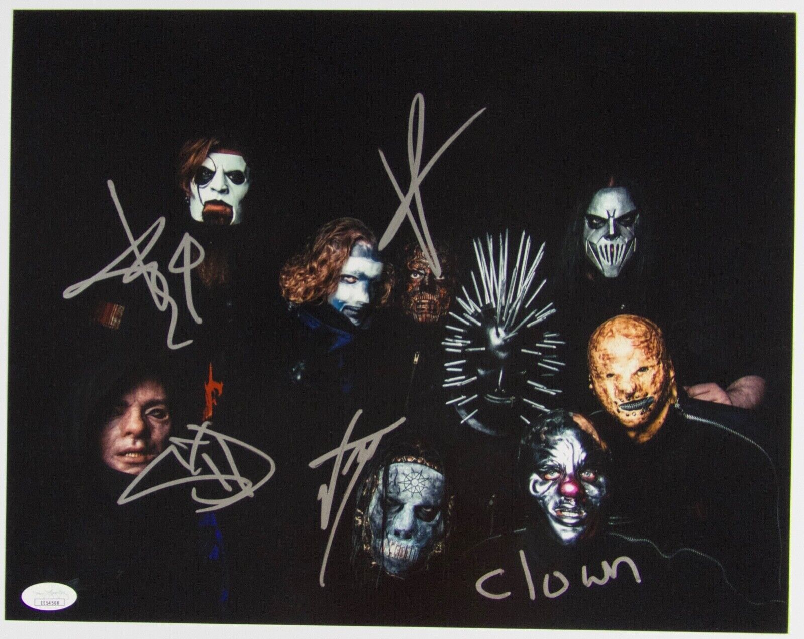 Slipknot Autograph Signed JSA Photo Poster painting 11 x 14 Sid Wilson Jay Wienberg Clown +