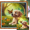 Golden Retriever-14CT Stamped Cross Stitch 40*40cm tapestrymarket
