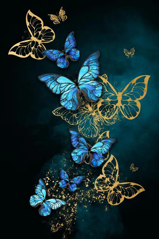 Diamond Painting - Full Round/Square Drill - Butterfly(30*40 - 50*60cm)